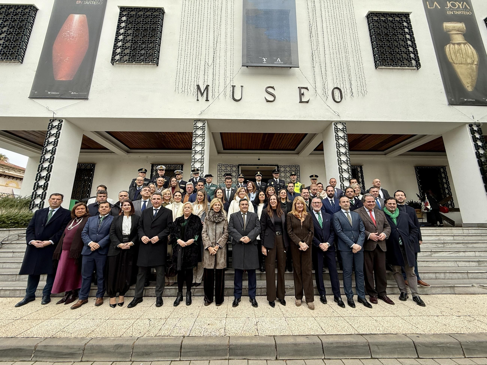 Imágenes del acto de celebración del Día de la Bandera organizado por la Junta de Andalucía en Huelva