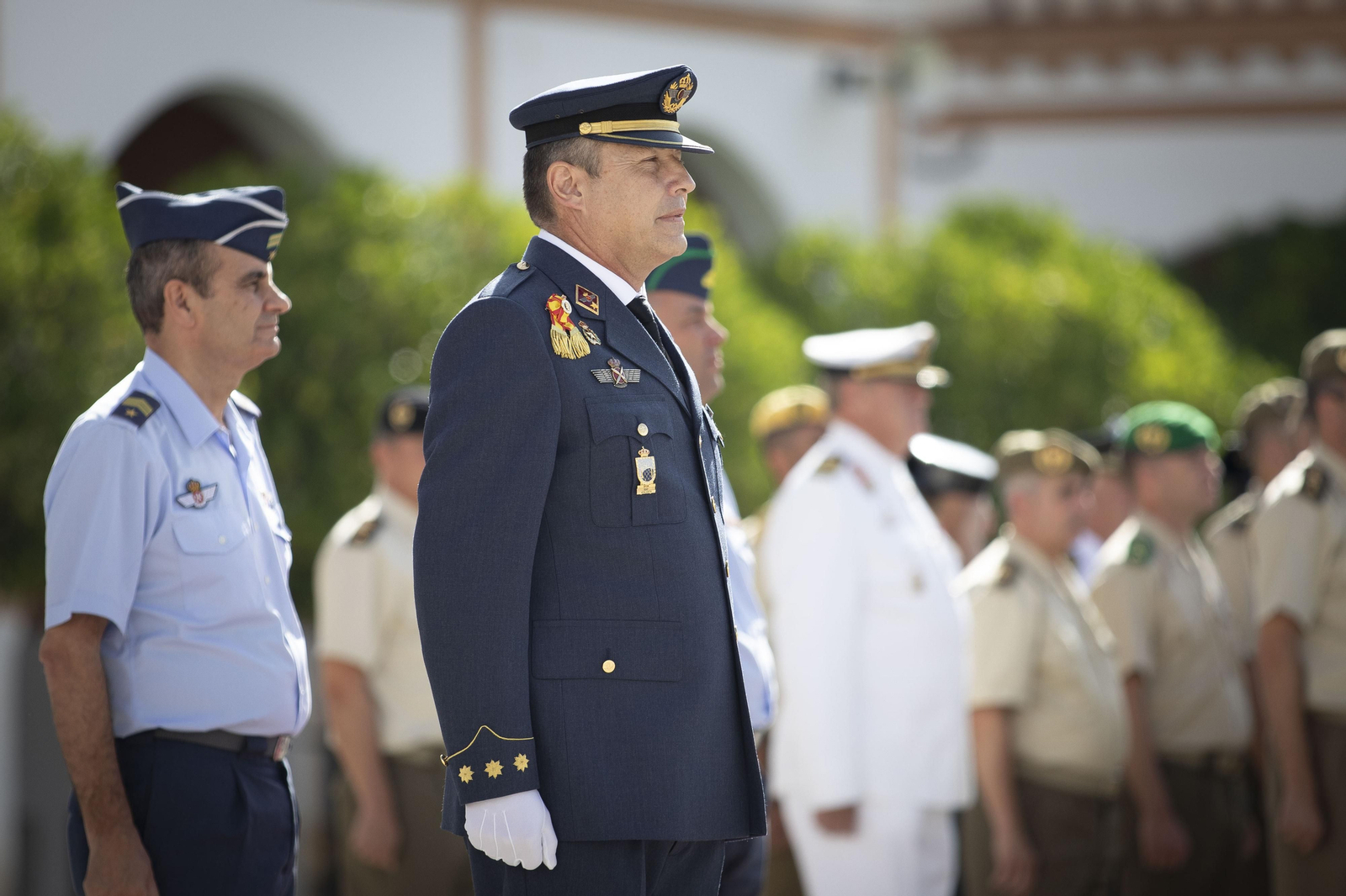 Así ha sido la toma de posesión como jefe de la Base Aérea de Armilla del coronel Miguel Durán Gálvez
