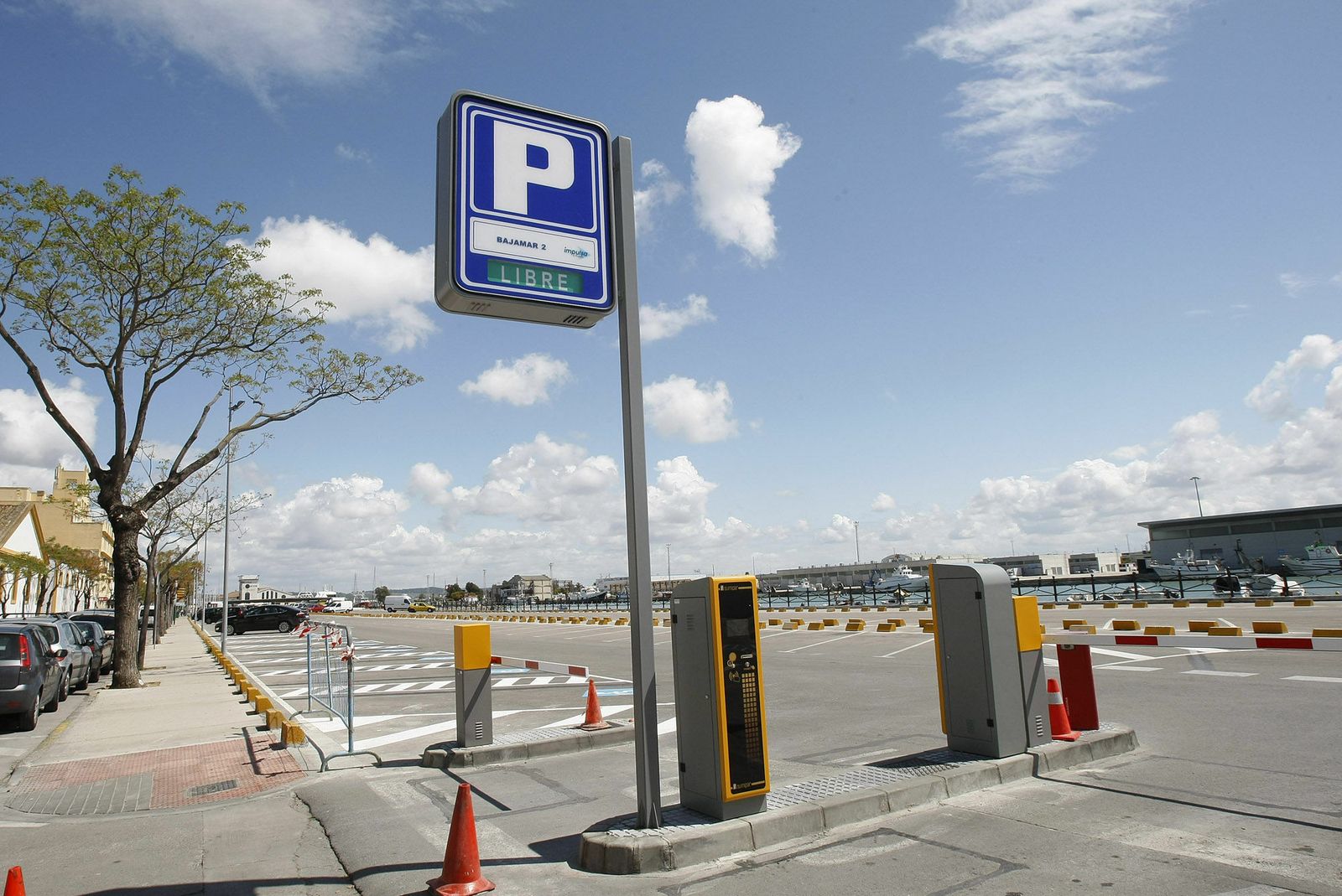 Uno de los aparcamientos gestionados por Impulsa El Puerto.