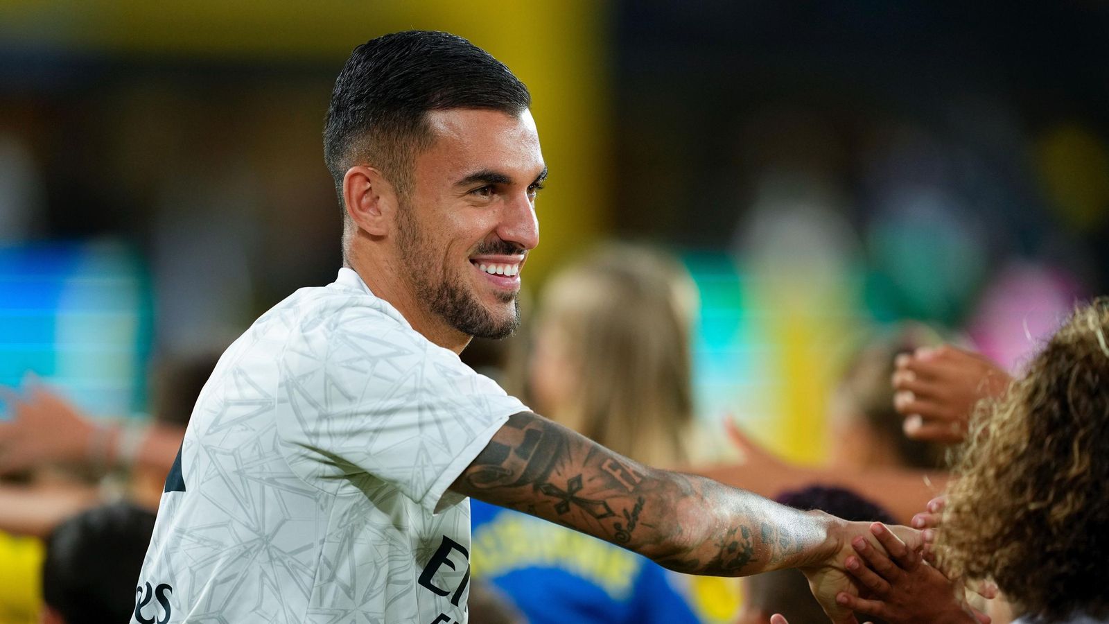 Dani Ceballos en el estadio de la UD Las Palmas