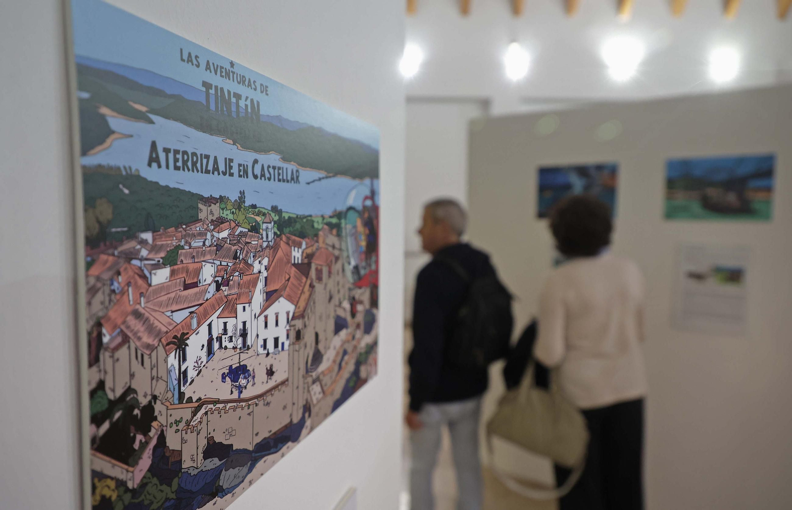 Fotos de la exposición Tintín en el Campo de Gibraltar