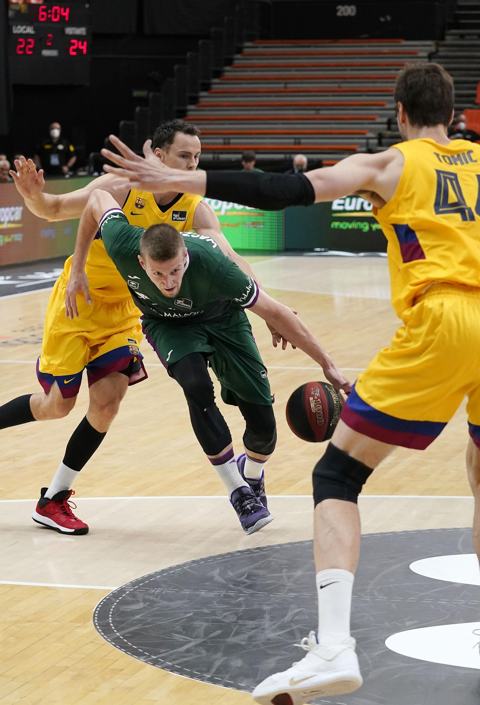 Las fotos del Unicaja-Barcelona