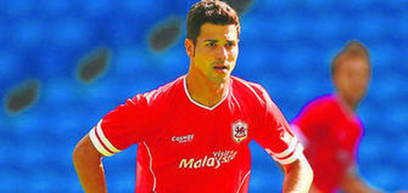 Los jugadores del Valladolid celebran un gol de Javi Guerra al Málaga.
