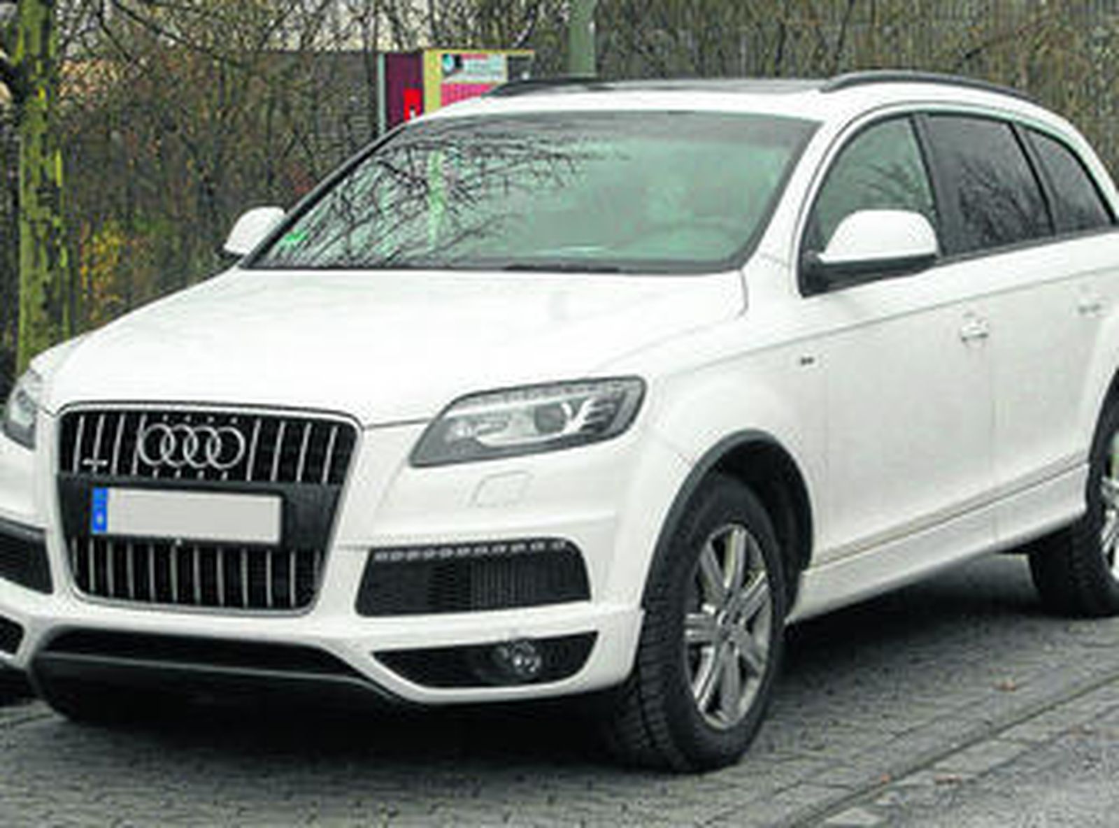 Un Audi Q7, idéntico al sustraído por los ladrones esta semana en Isla Cristina.