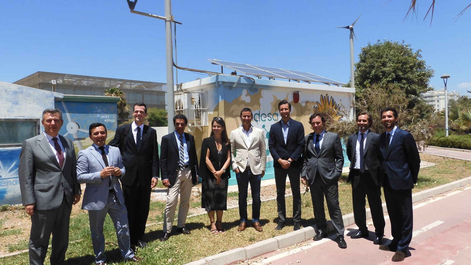 Delegación de Portugal en su visita a la Smartcity Málaga.