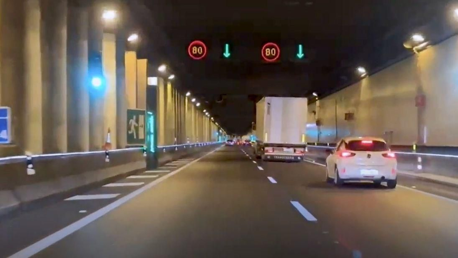 Tunel de Churriana que ha sido modernizado