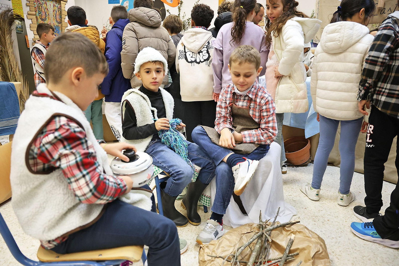 El impresionante Belén viviente del CEIP 12 de Octubre