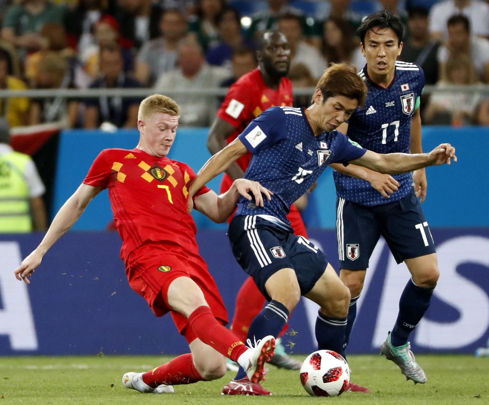 Las imágenes del Bélgica-Japón