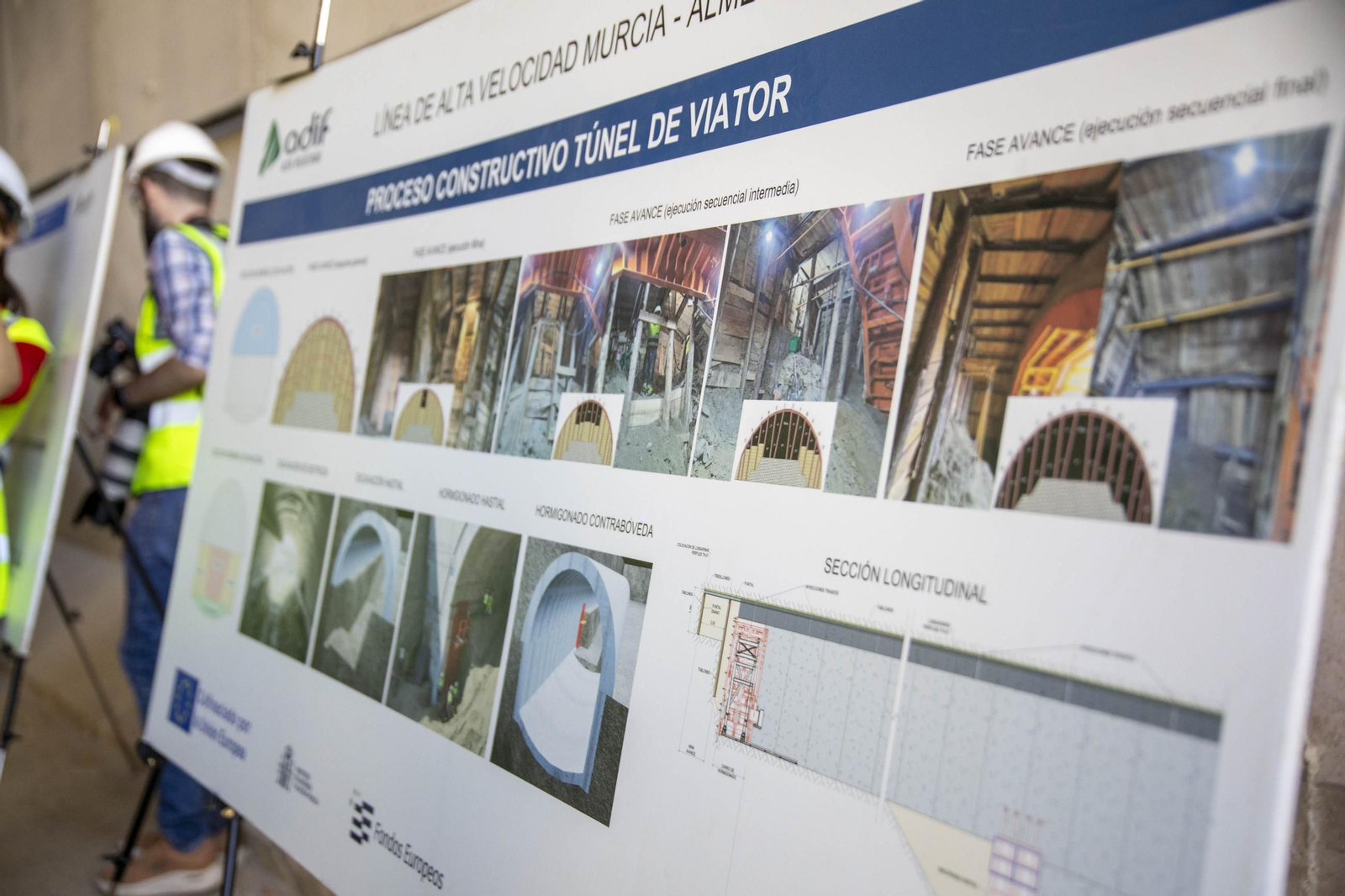 Así avanzan las obras del túnel de Viator del Ave