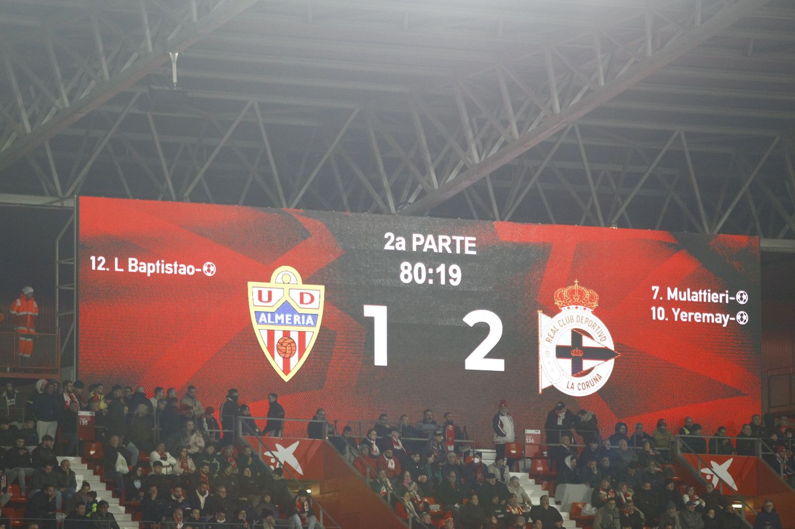 Las fotos del partido U.D. Almería - Deportivo de La Coruña