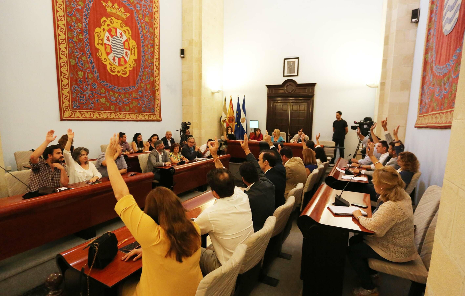 Instante en el que los ediles de la Corporación votaron la propuesta