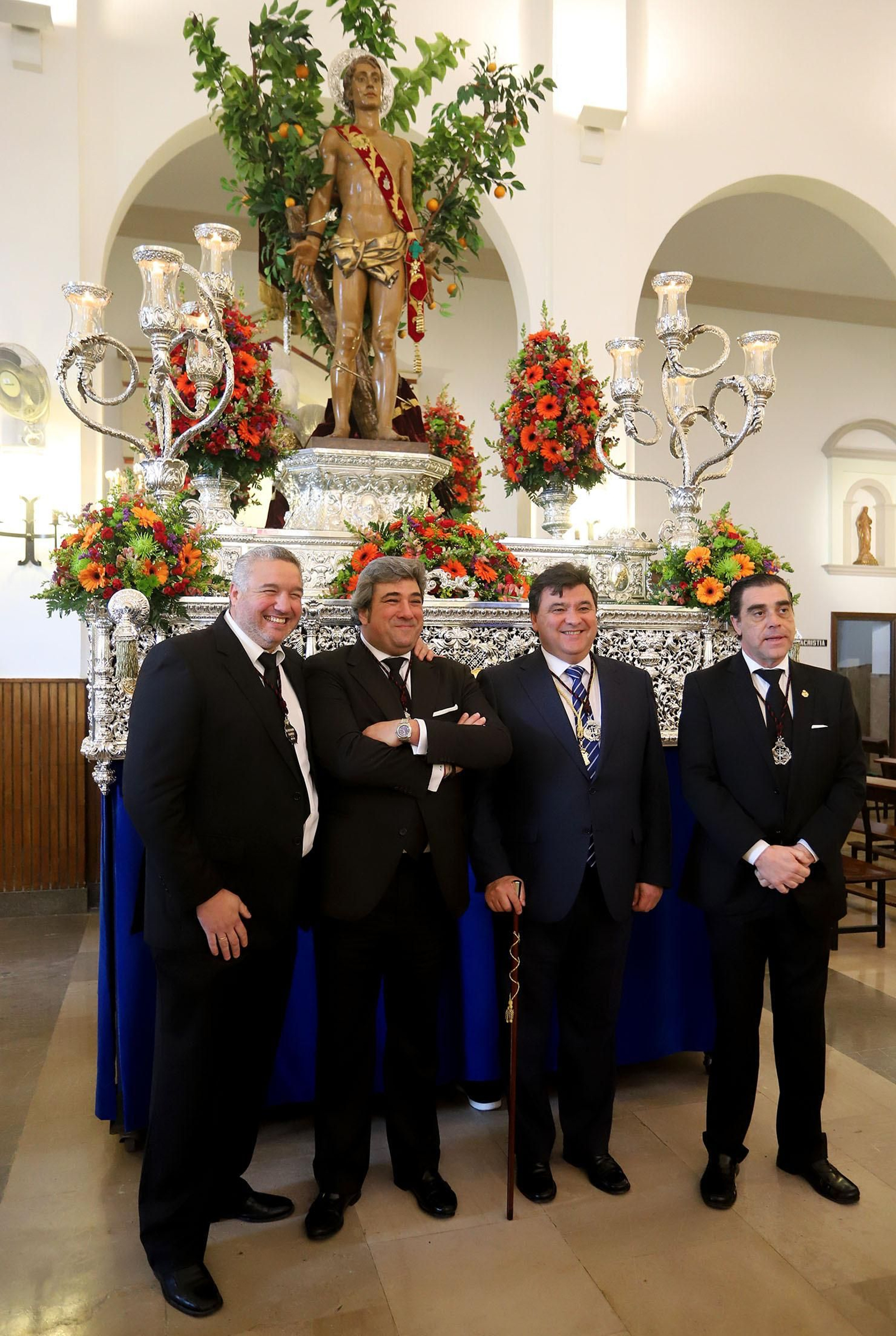 Imágenes del Patrón San Sebastian por las calles de Huelva