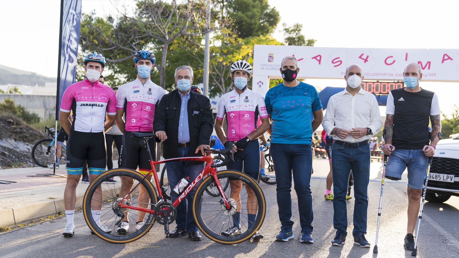 Perico Delgado, Pablo Jaramillo y Alfonso Cabello participaron en la prueba