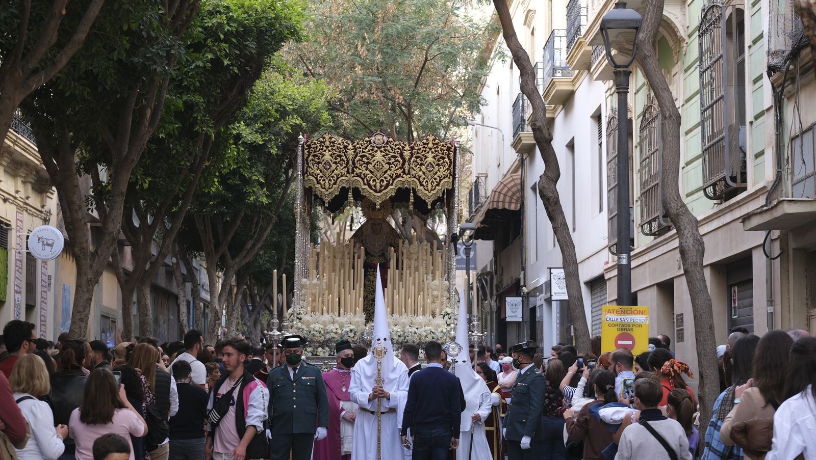 Fotogalería procesión de la Santa Cena. Semana Santa de Almería 2022.