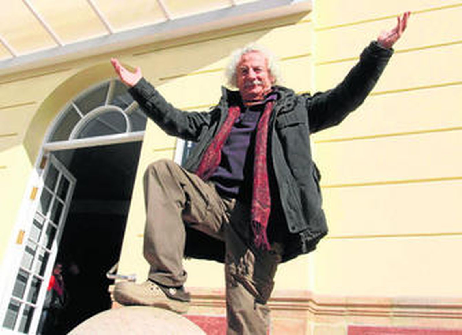 Rafael Álvarez 'El Brujo', ayer, en el Teatro Cervantes.