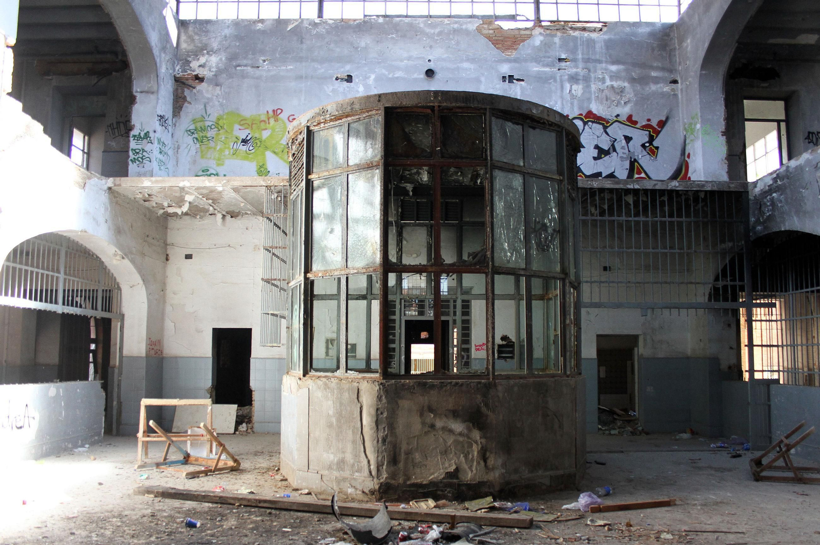 Imágenes de la antigua cárcel de Huelva durante estos últimos años