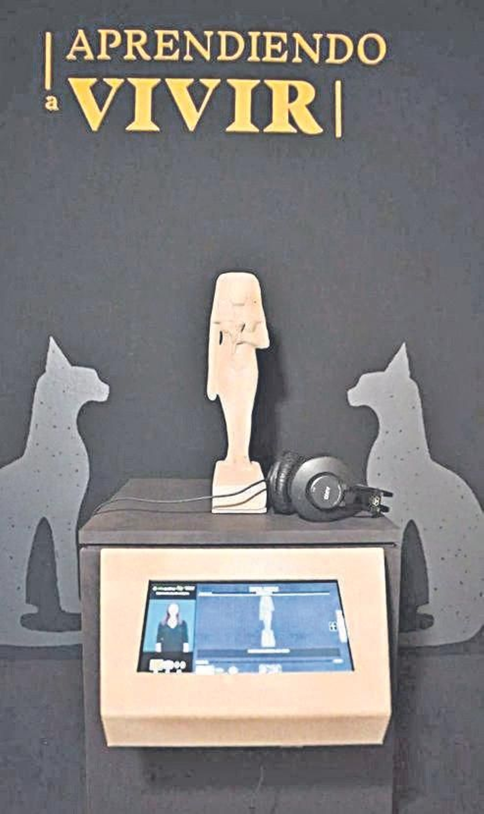 Detalle de la exposición sobre la infancia y la adolescencia en el Antiguo Egipto