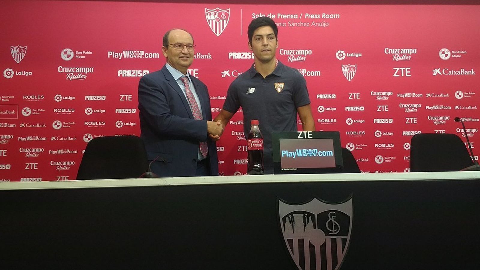 Borja Lasso y José Castro en el acto.