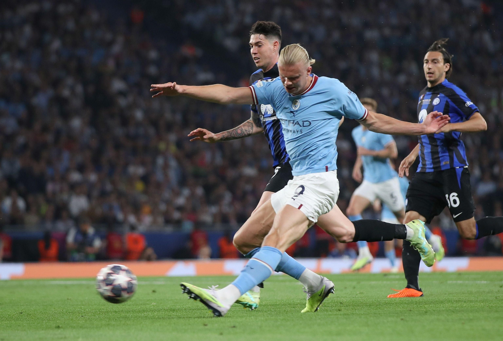 Las imágenes de la fina de la Champions entre el Manchester City y el Inter de Milán