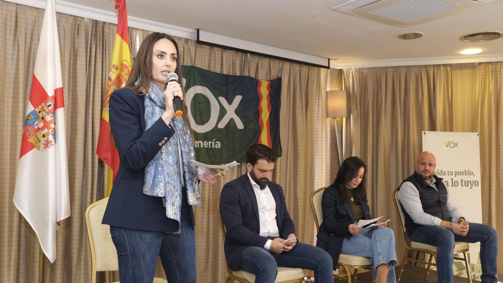 Manuela Martín, durante su intervención.