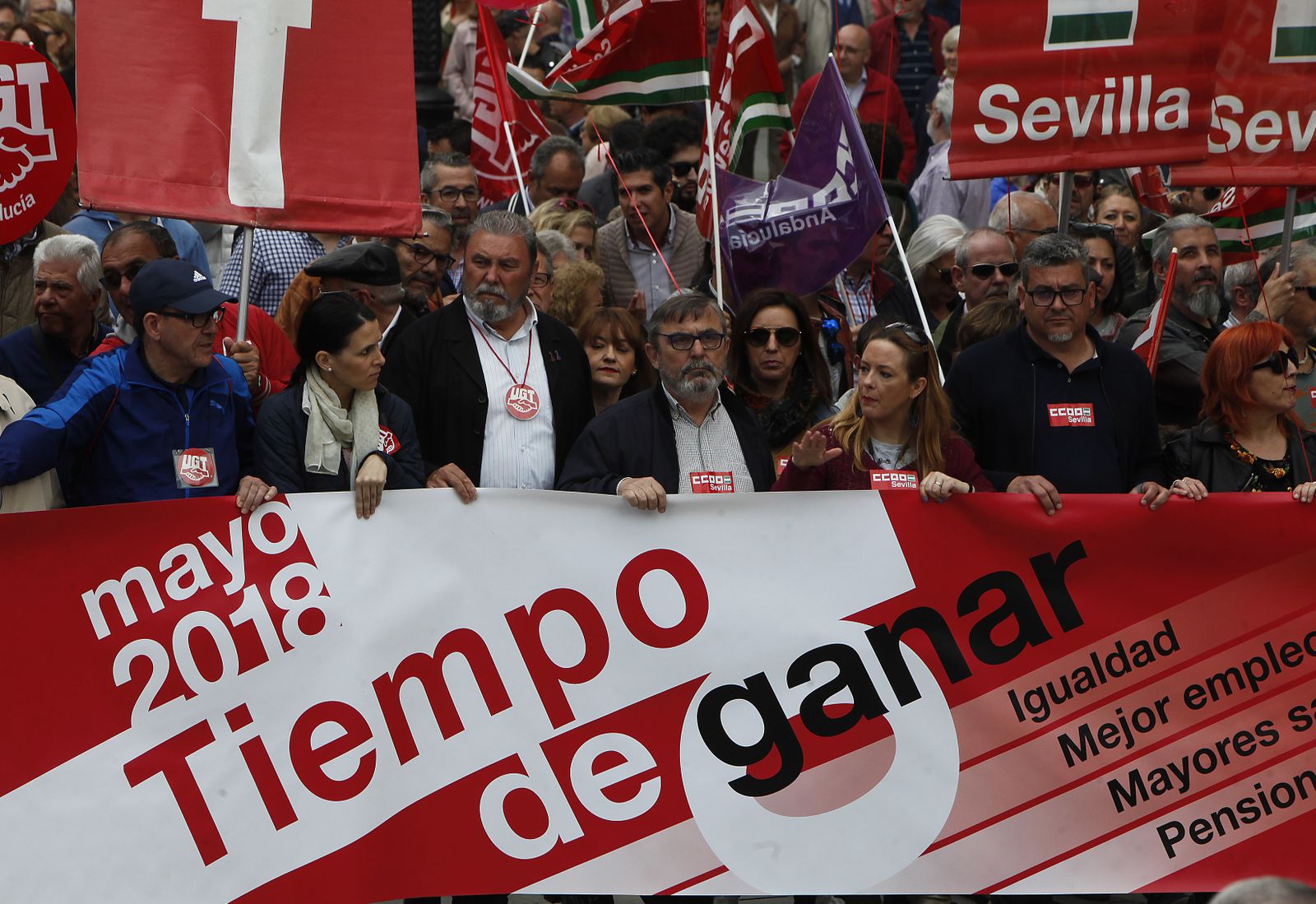 La manifestación del 1 de mayo en Sevilla