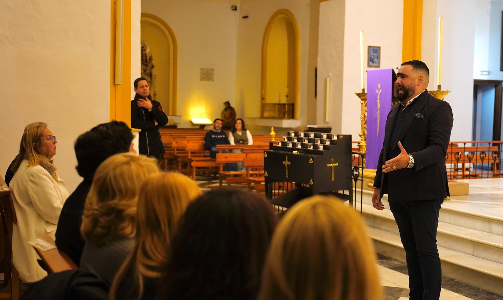 Fotos del recital de saetas de la Hermandad de la Palma y la Sociedad del Cante Grande en Algeciras