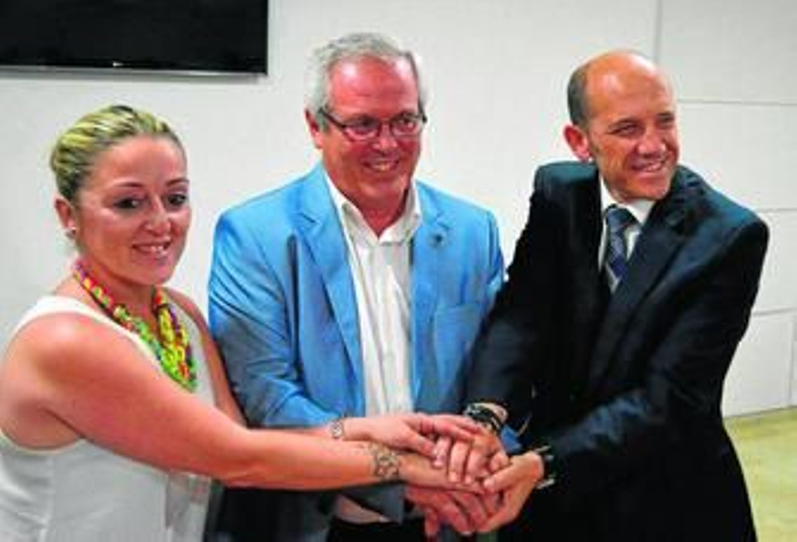 Gema Midón, Rafael Piña y Manuel Osorio, ayer durante la rueda de prensa.