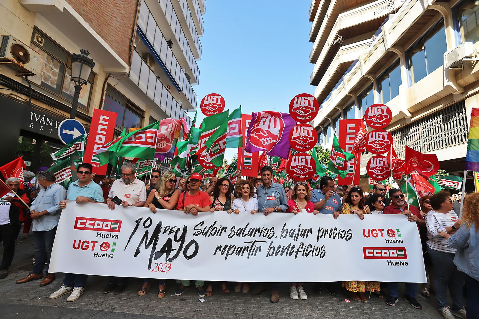 Imágenes de la Manifestación por el Día del Trabajador 2023 en Huelva