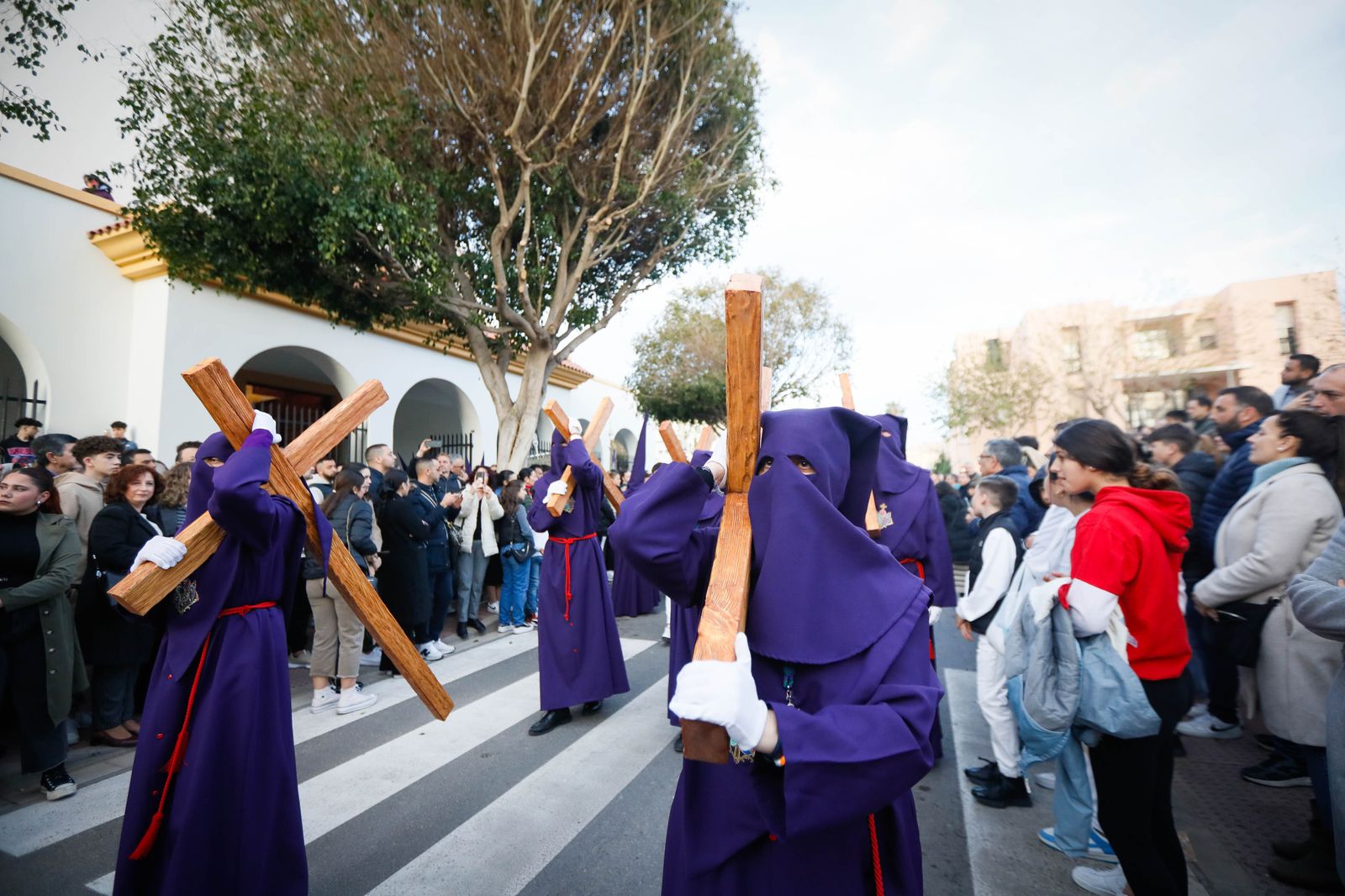 La procesión del Encuentro, en imágenes