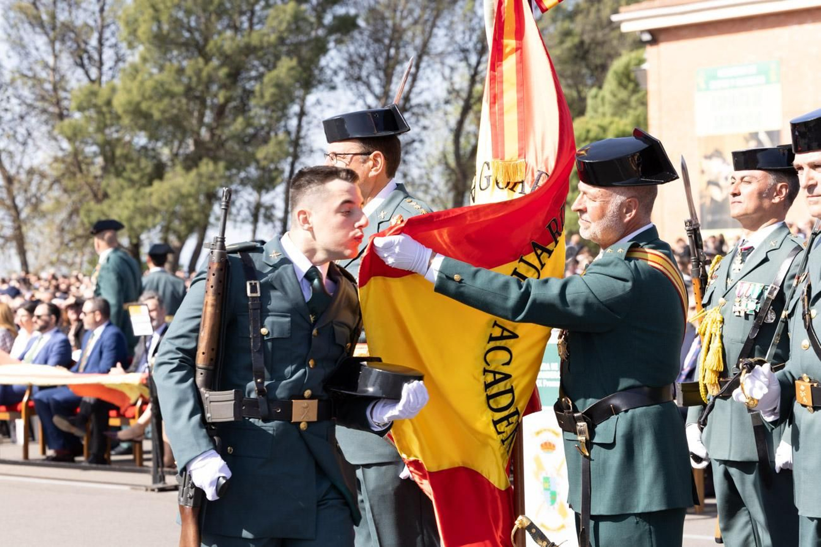 Acto de jura de bandera de la 130ª promoción de guardias civiles de la Academia de Baeza