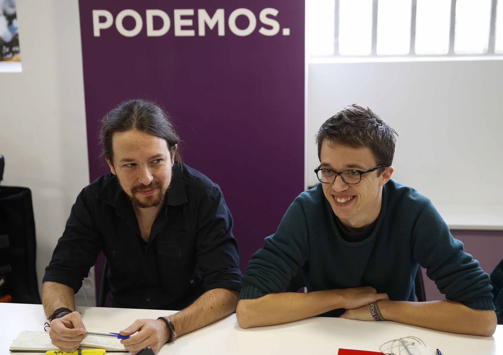 Pablo Iglesias e Íñigo Errejón