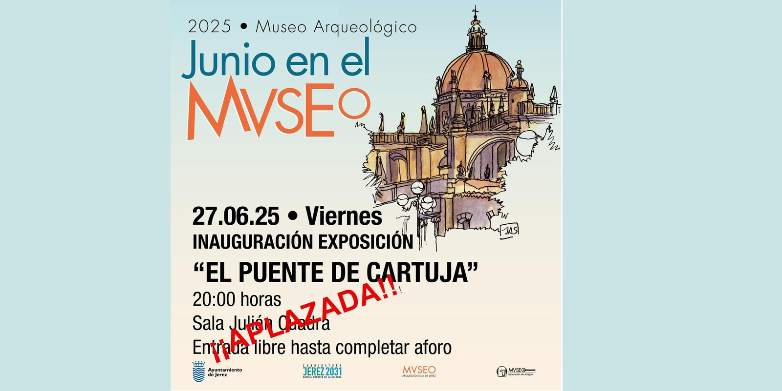 Anuncio del aplazamiento.