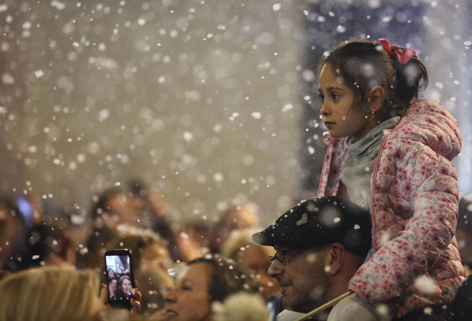 Fotos de la nieve en la Navidad de Málaga