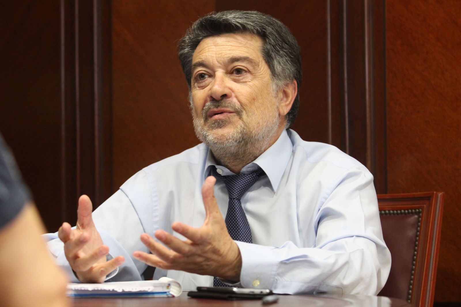 Javier Barrero en su etapa como presidente de la Autoridad Portuaria de Huelva.