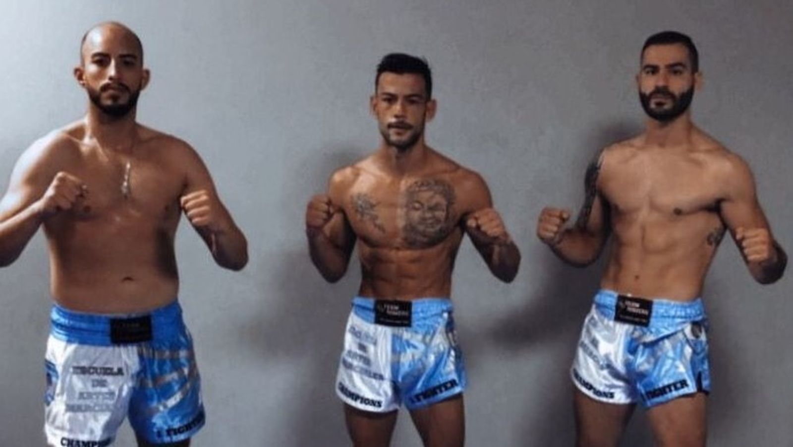 Equipo de la Escuela de Artes Marciales Team Romero de San Fernando que acudirá al campeonato de muay thai.