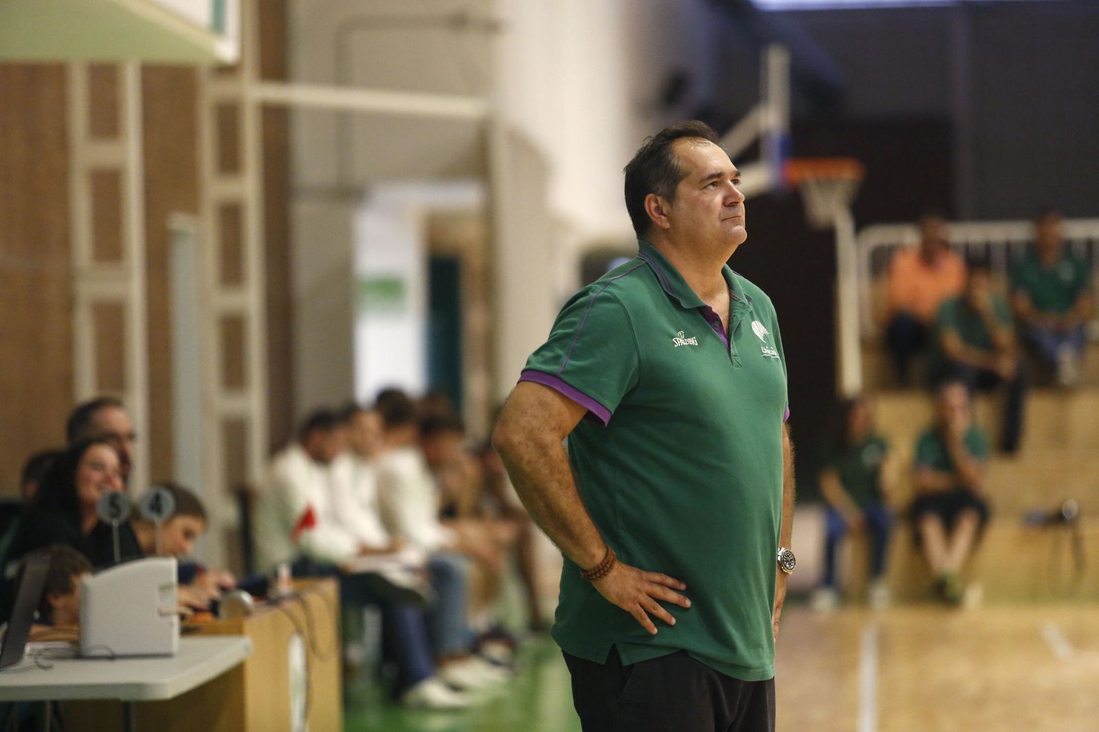 Paco Aurioles, en un partido con el Junior del Unicaja.