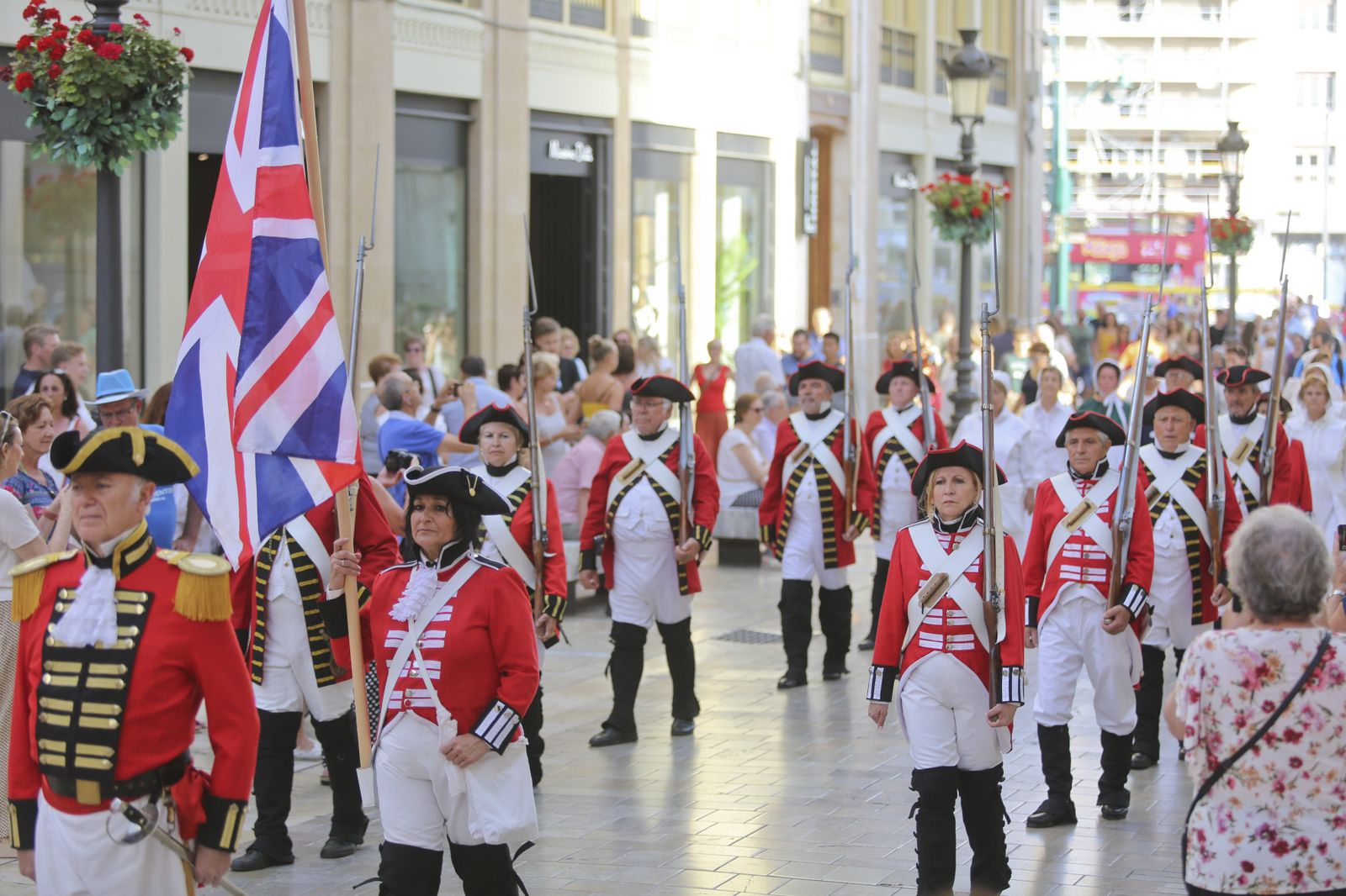 Las fotos del desfile en Málaga en recuerdo a Bernardo de Gálvez