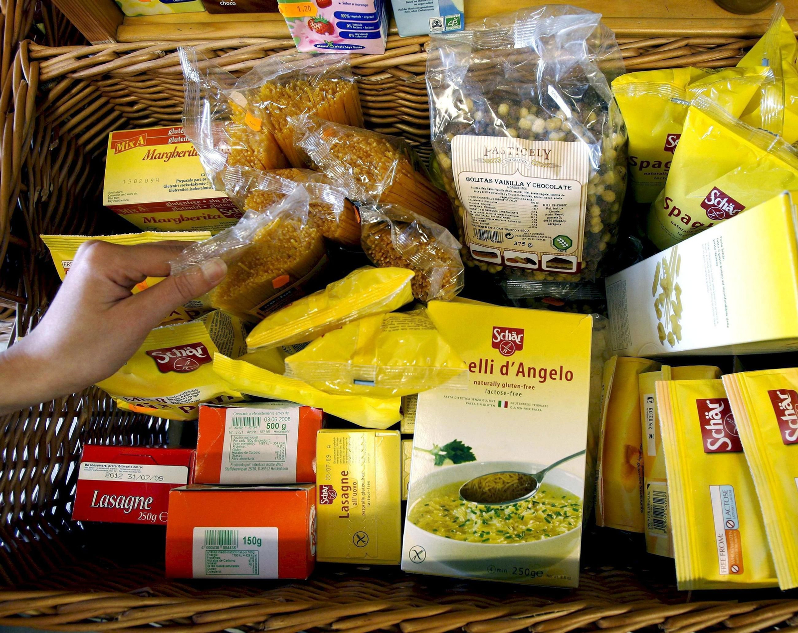 Alimentos para celiacos.