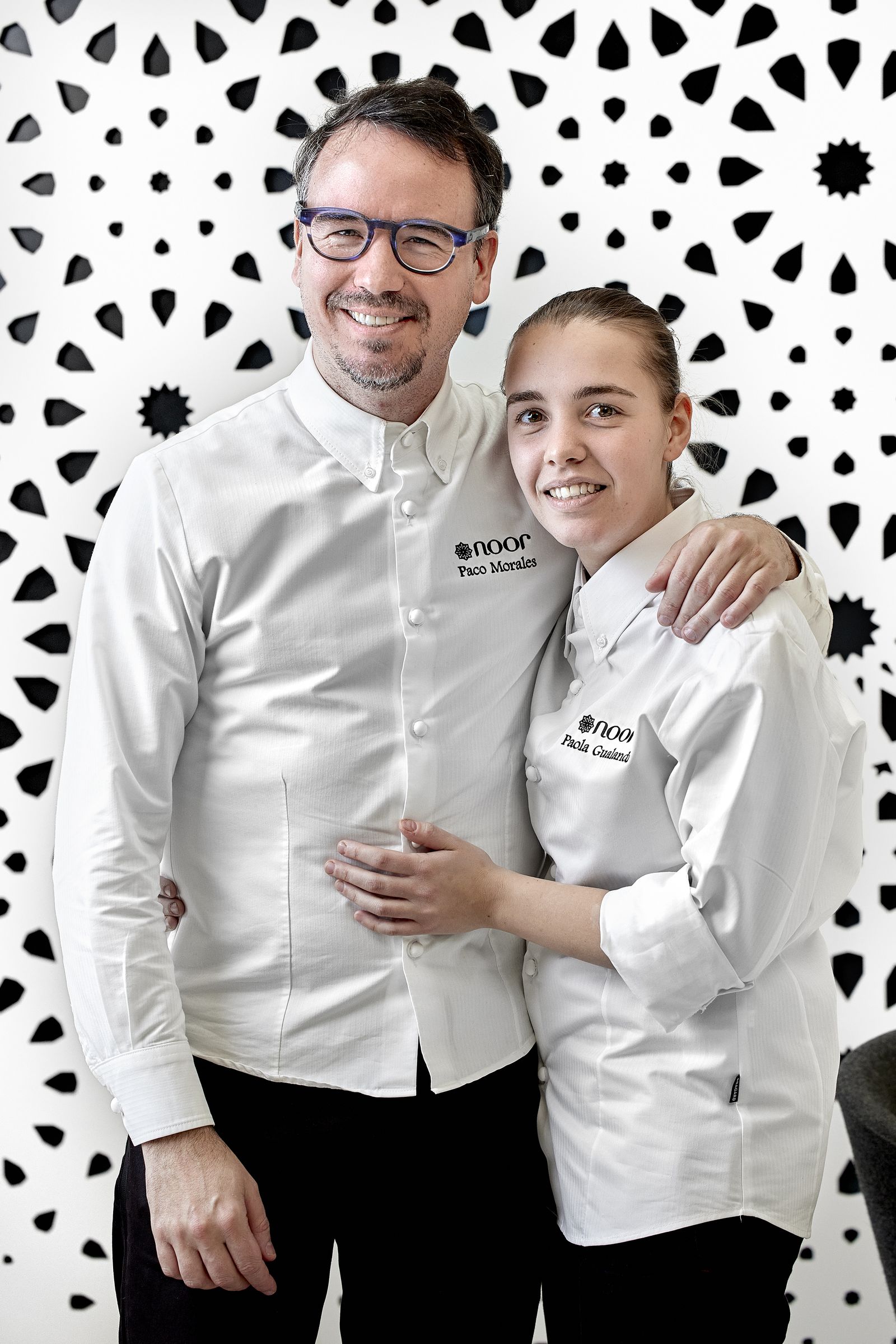 Paco Morales y Paola Gualandi, en Noor Restaurant