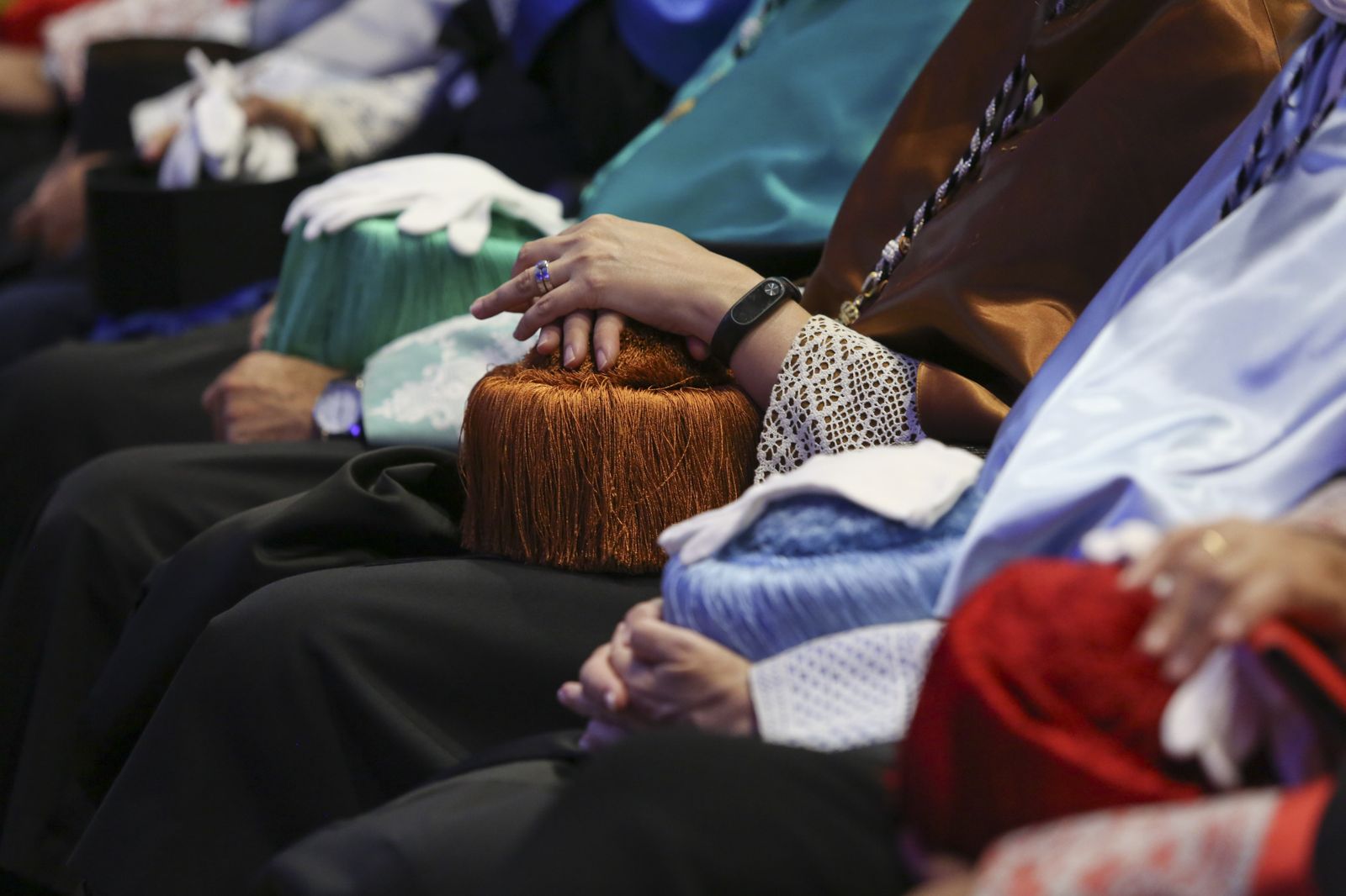 Docentes de la UMA en el acto de apertura del curso académico el pasado septiembre.