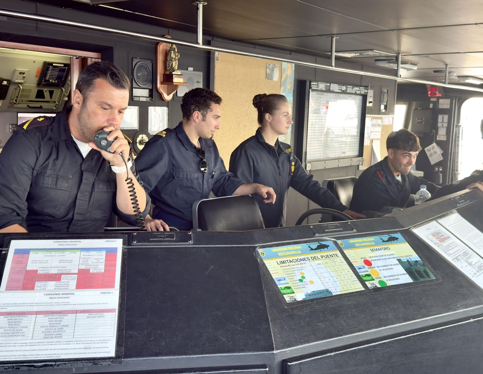 Las imágenes de la Princesa Leonor en la fragata de la Armada 'Blas de Lezo'