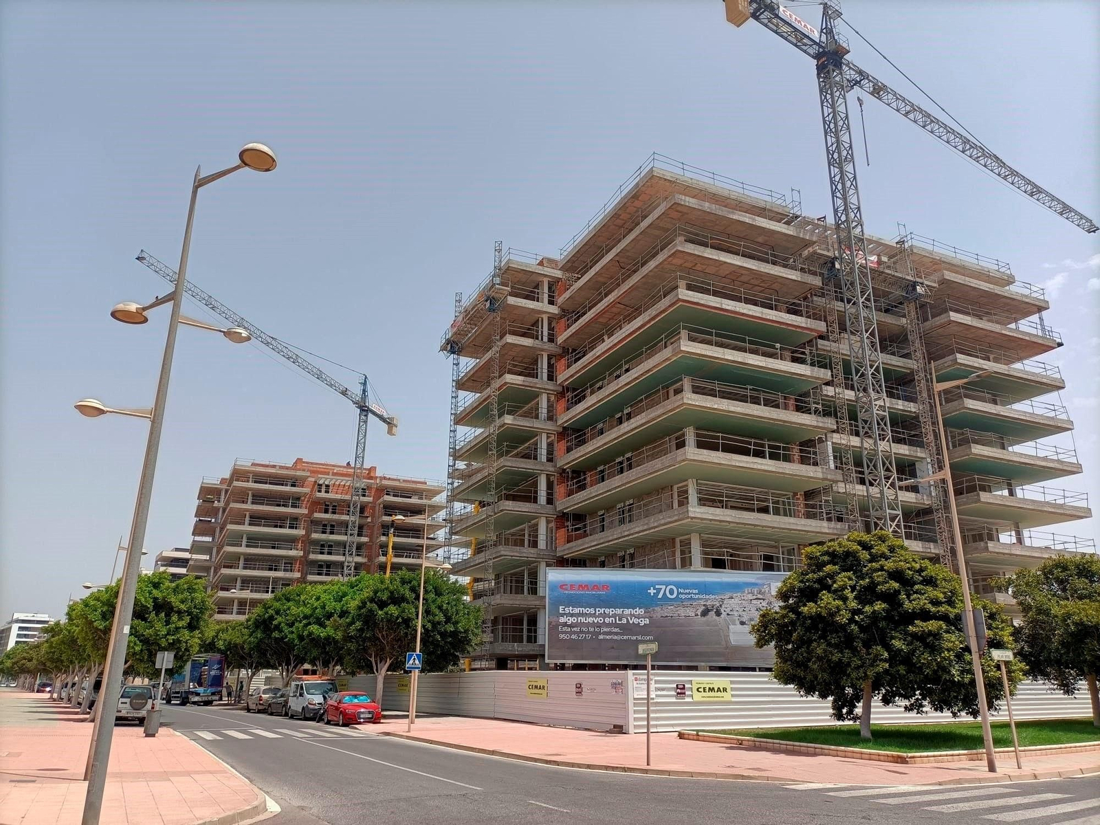 Una promoción de viviendas en construcción en Almería