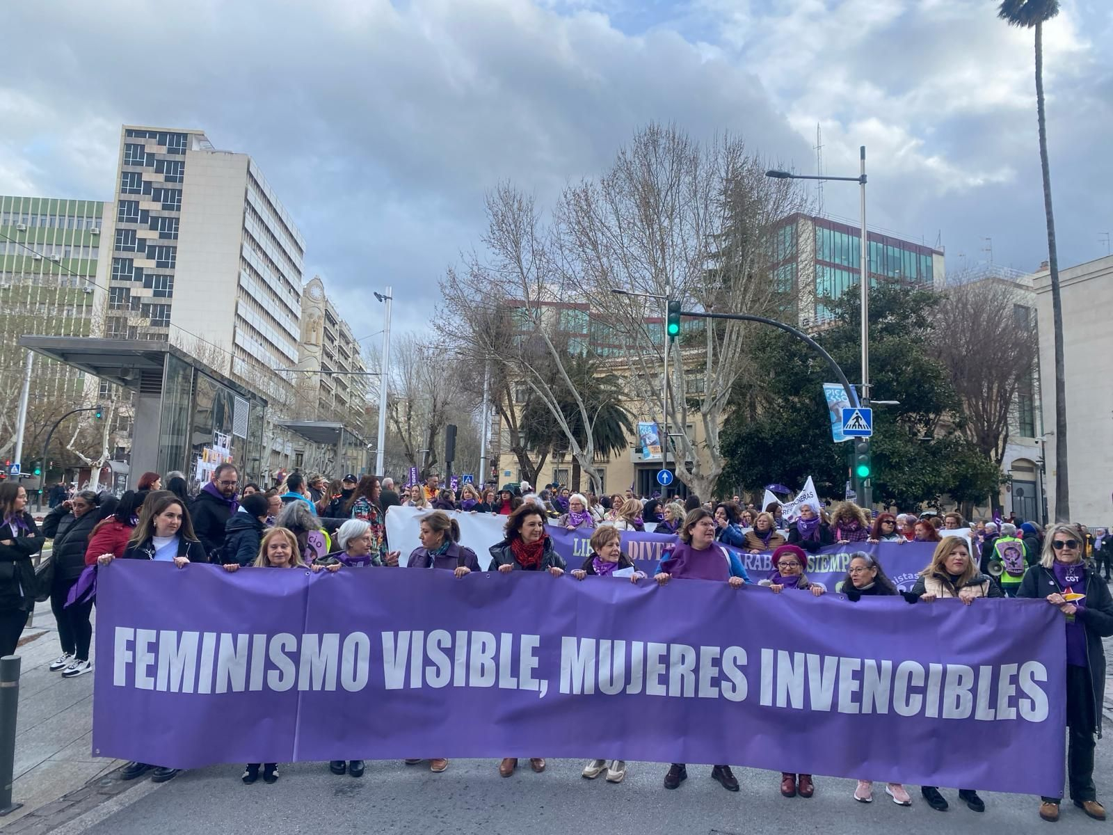 Manifestación del Día Internacional de la Mujer en Jaén.
