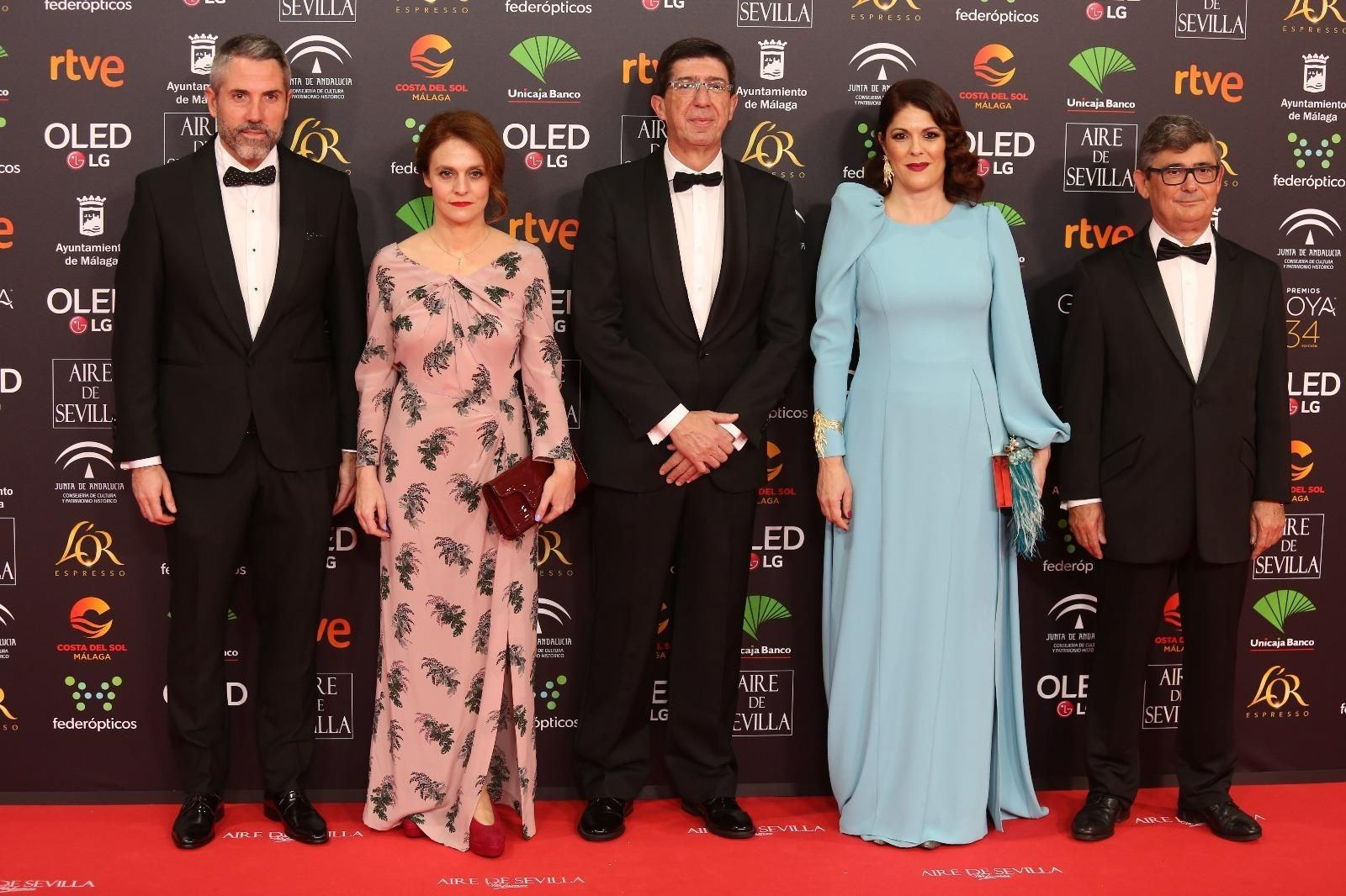 La alfombra roja de los Goya 2020 en Málaga