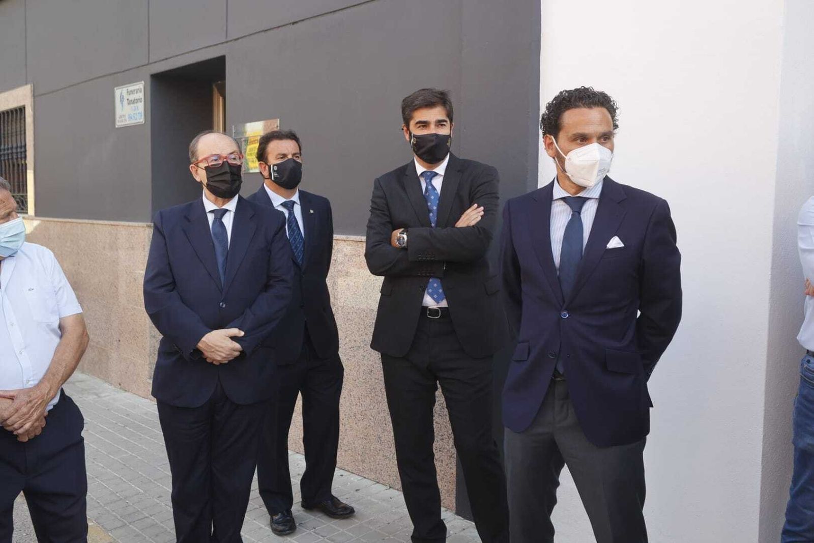 Haro, Catalán, José Castro y Del Nido Carrasco, en el funeral a Luis del Sol.