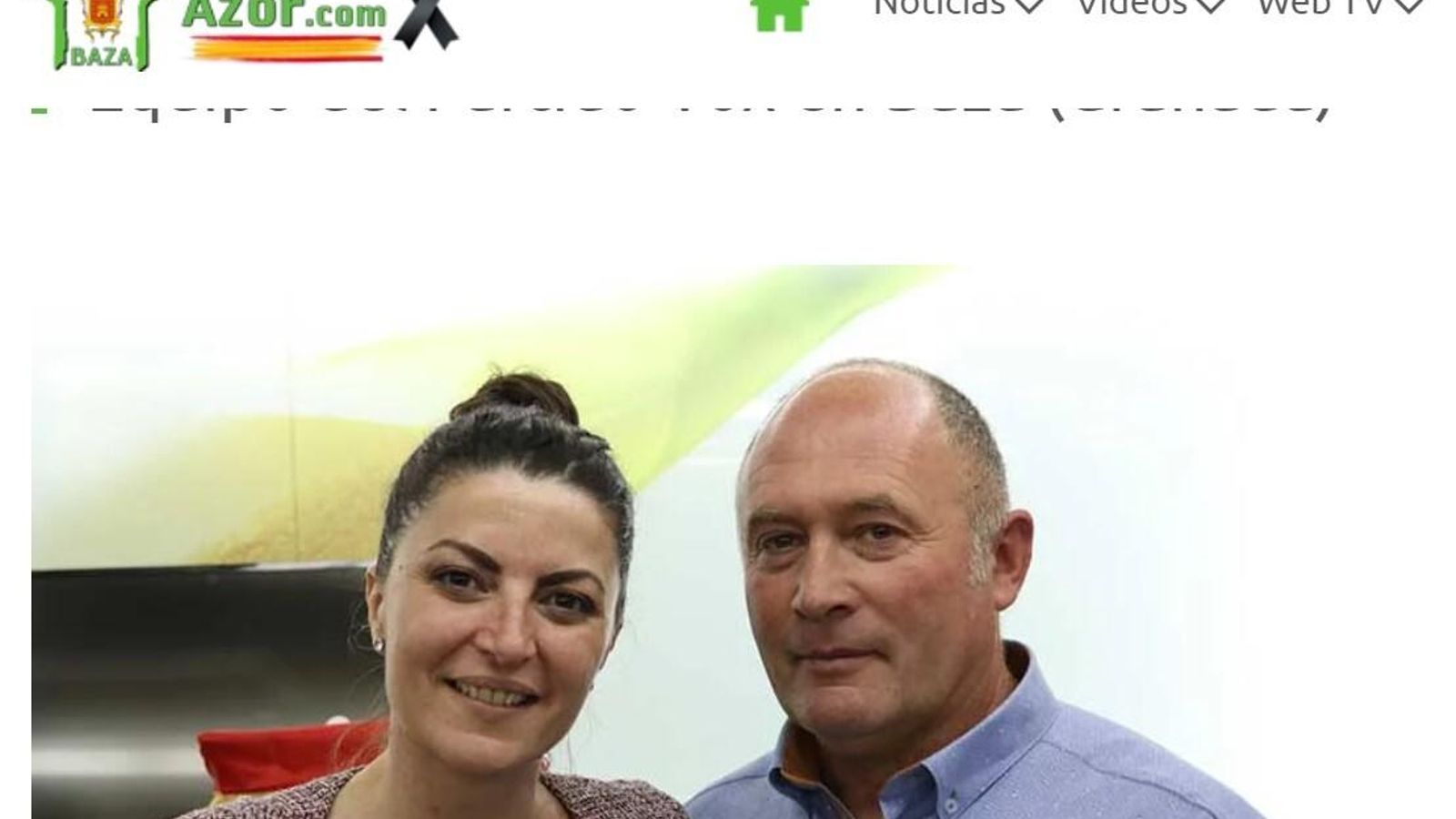 Rafael Azor junto a Macarena Olona