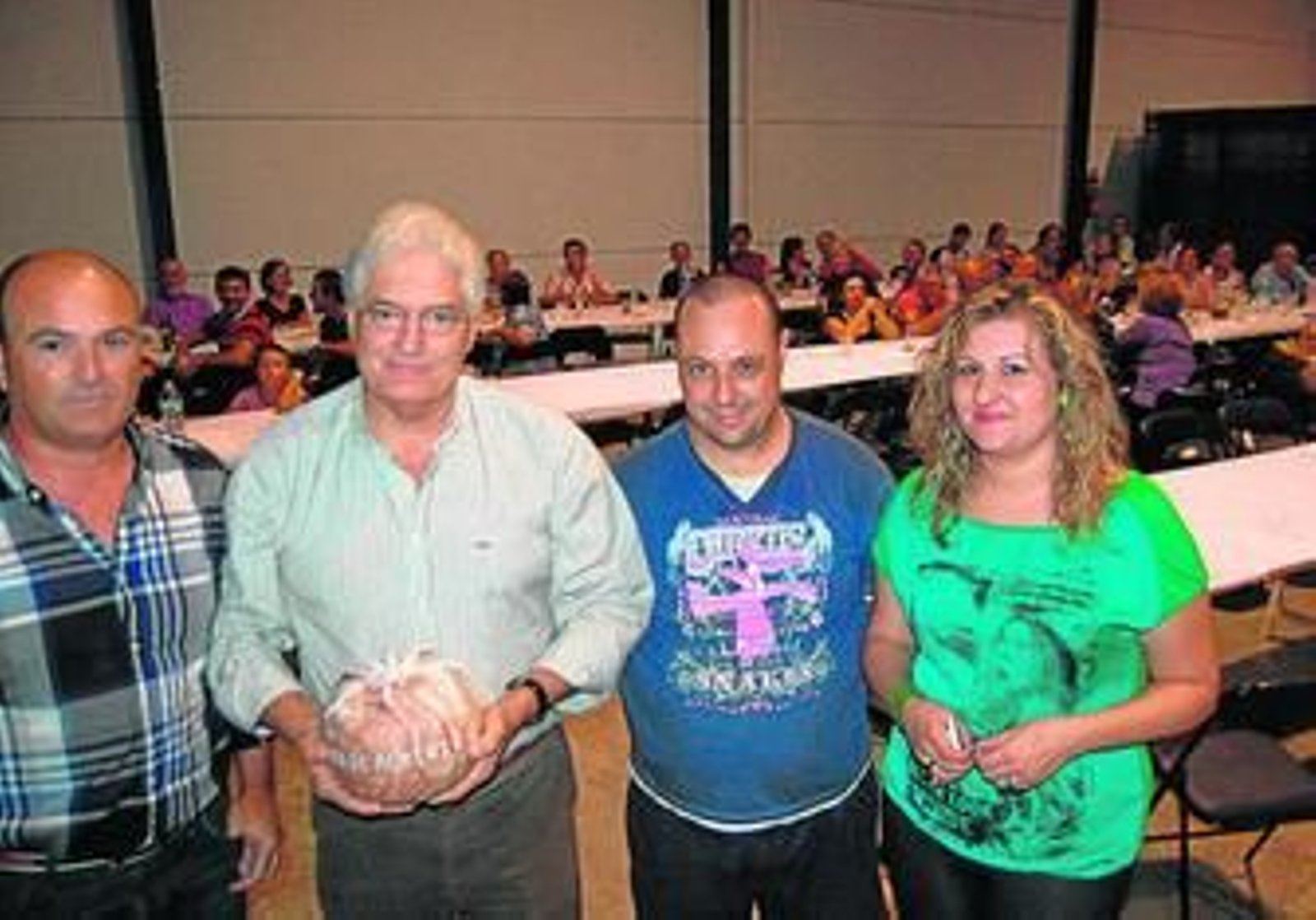 Francisco López en el encuentro con los productores.