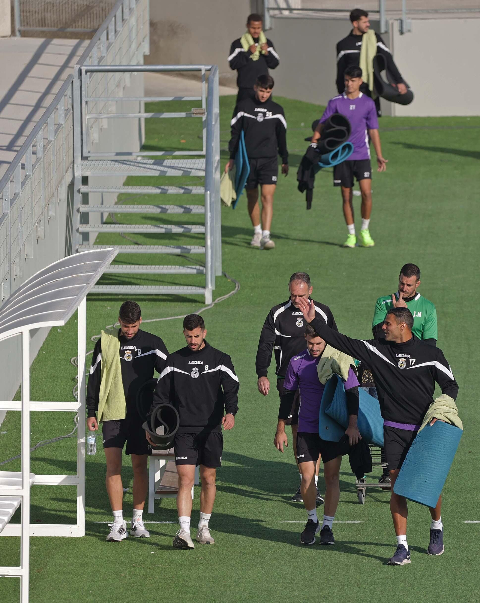 La vuelta a los entrenamientos de la Balona después del descanso de Navidad, en imágenes