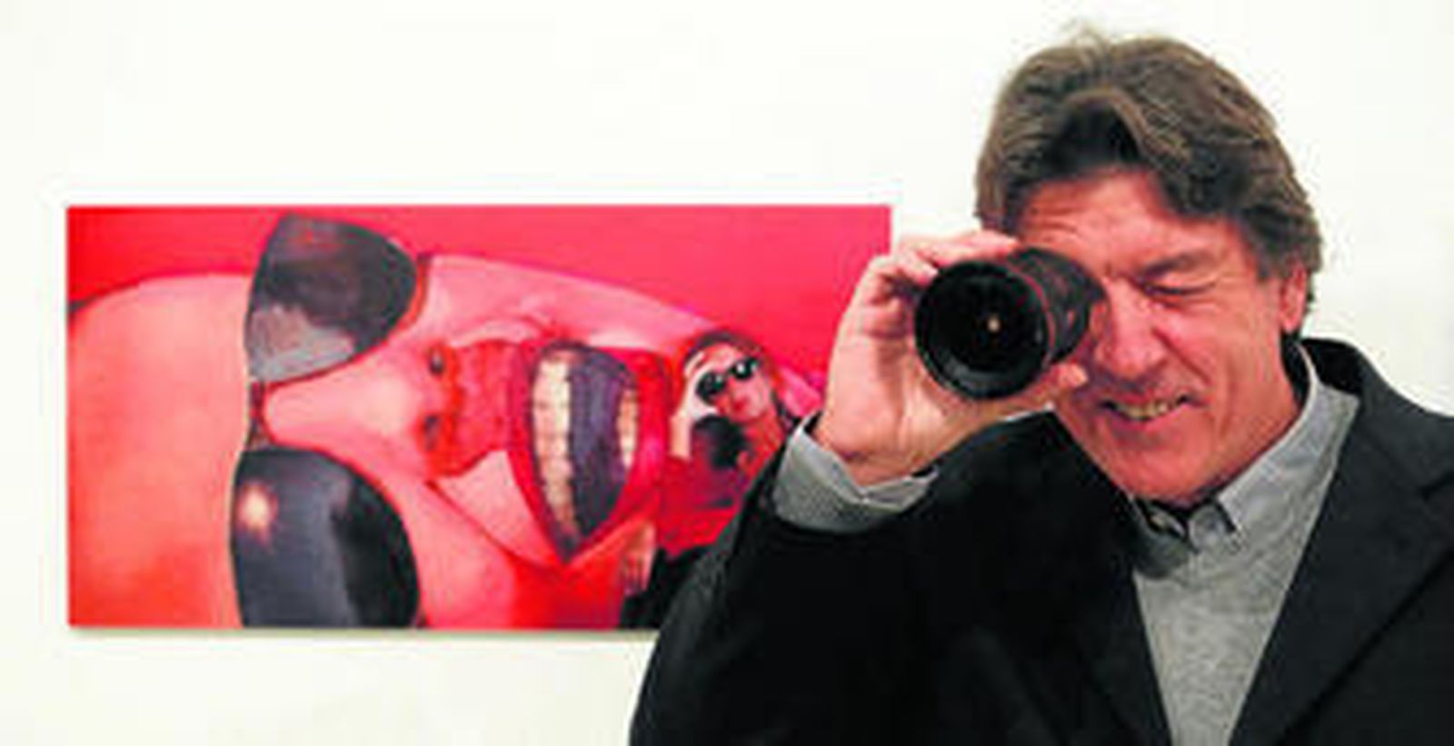 El fotógrafo Jesús Domínguez, ayer, en el CAC.