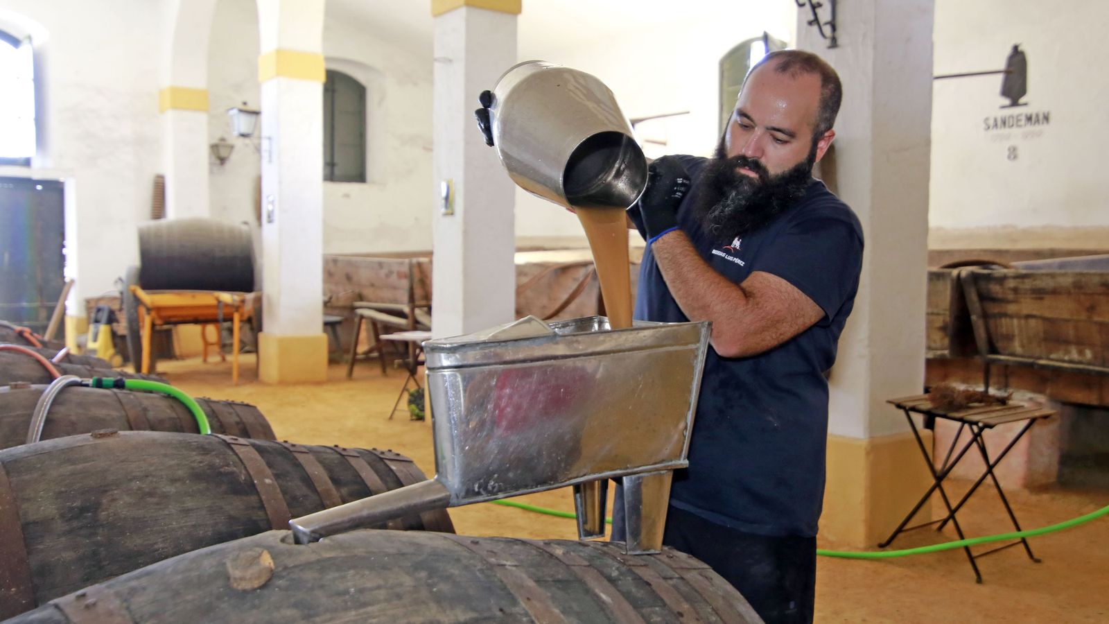 Vendimia y pisa de la uva tradicional en Viña El Corregidor de Bodegas Luis Pérez